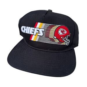 Pro Standard NFL Kansas City Chiefs Helmet Logo SnapBack Hat Black
